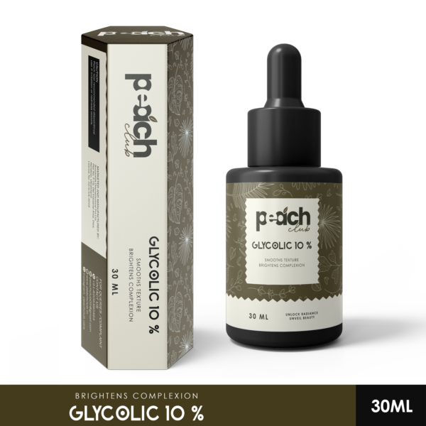 10% Glycolic Acid Serum for Glowing Face | Targets Pigmentation & Dark Spots | Improves Skin Texture & UnEven Skin | Serum for Oily & Normal Skin - 30ml (Pack of 1)