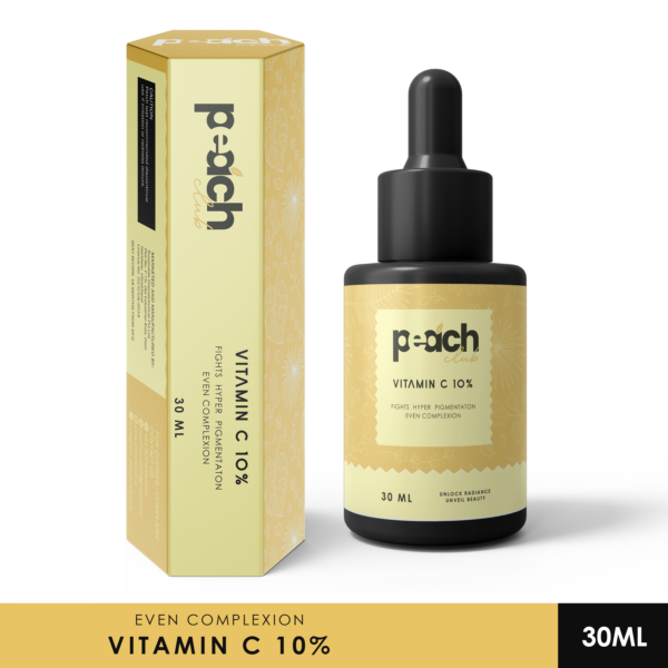10% Vitamin C Face Serum for Clear Glowing Skin | Non Irritating | Non Sticky | Increases Skin's Glow Instantly and Reduces Spots Overtime for Men & Women - 30ml (Pack of 1)