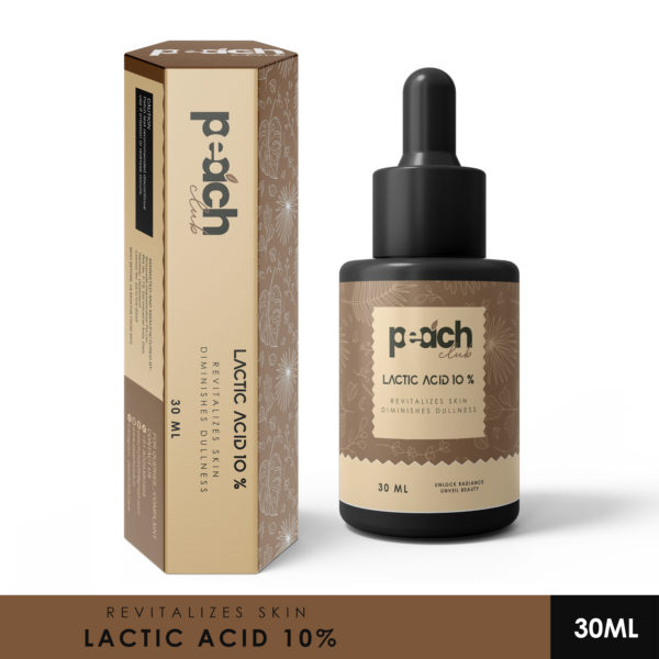 10% Lactic Acid for Brighten Skin, Even Dark Spots & Acne Marks | Exfoliating Serum for Beginners - 30ml (Pack of 1)